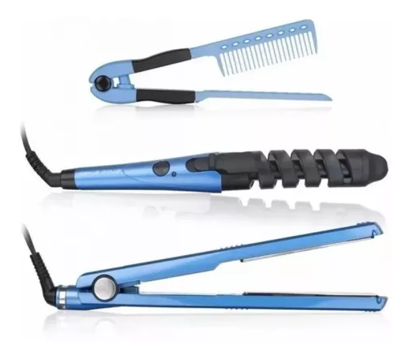 Combo Nano Titanium 3 En 1 Plancha Pein - Electroshopy
