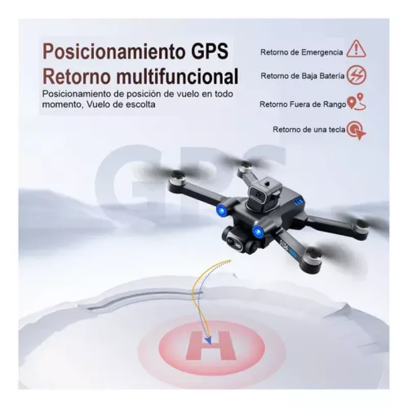 Drone Dual Cam D31 Gps Con Sensores - Electroshopy - Vista 4