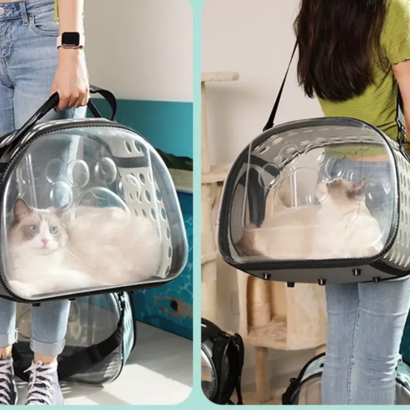 Bolso Plegable Transparente Para Mascota - Electroshopy