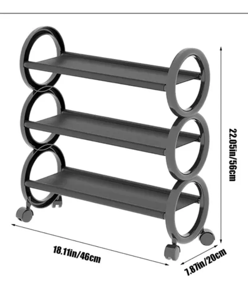 Estante Para Zapatos Con Ruedas Organiz - Electroshopy
