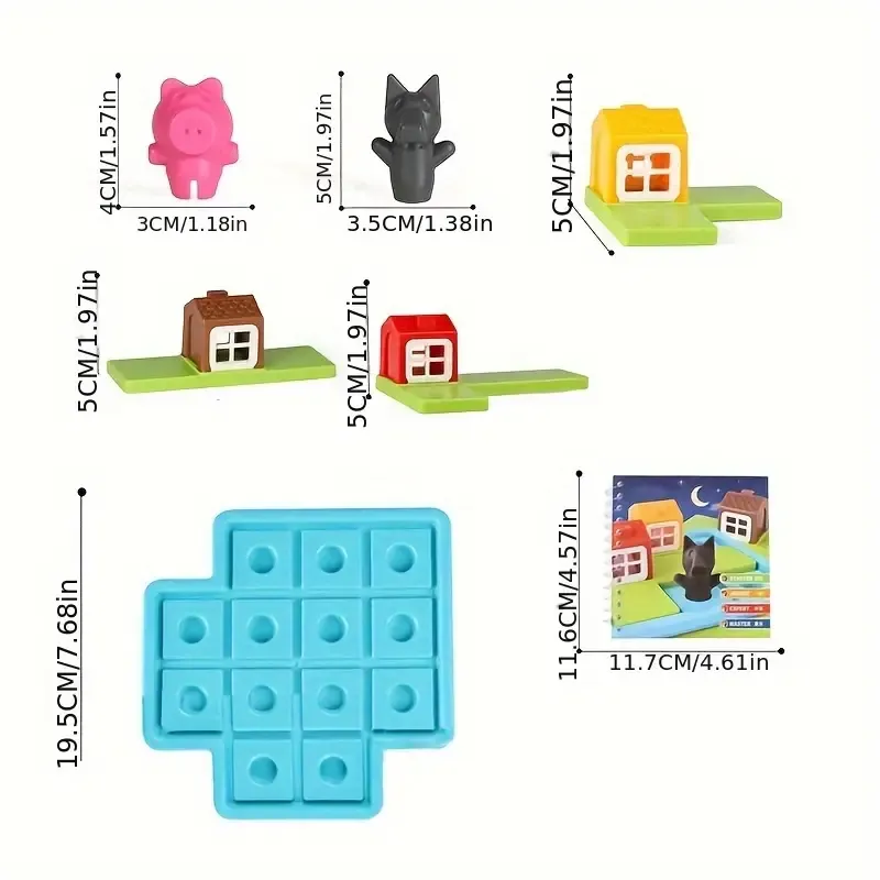 Rompecabezas Puzzle Cerdito Y Lobo Libro - Electroshopy - Vista 2