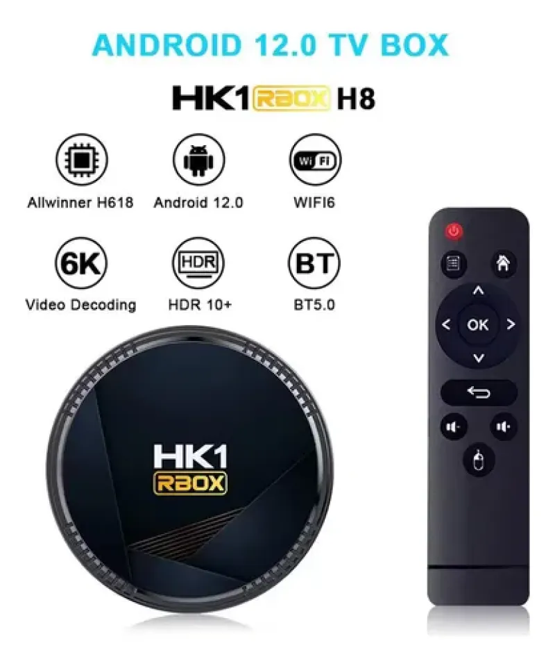 Tv Box 4 64 Android 12 Bt 50 H8 - Electroshopy