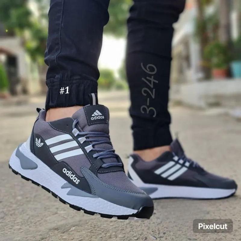Adidas Para Caballeros Gris Md J - Electroshopy
