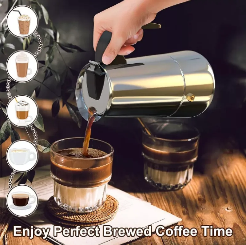 Cafetera Italiana Espresso 12 Tazas - Electroshopy - Vista 2