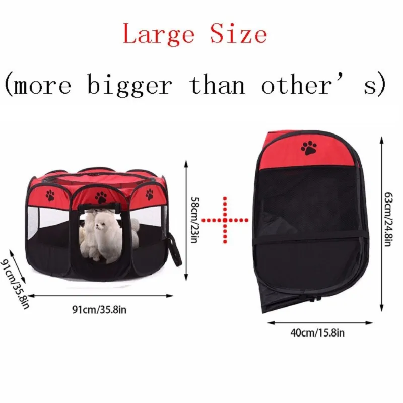 Carpa Plegable Portatil Mascotas - Electroshopy - Vista 2