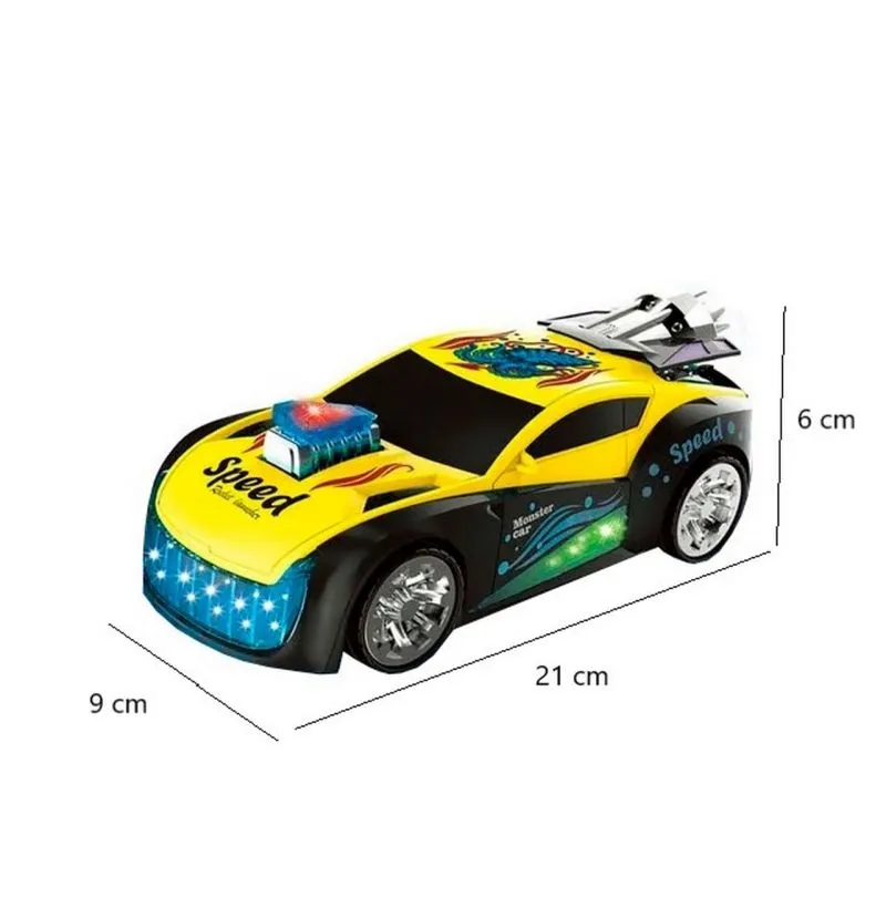 Carro Deportivo De Carreras Luces Sonido - Electroshopy