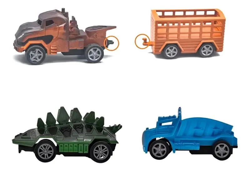 Carros De Impulso Dinosaurio Juguete Int - Electroshopy - Vista 2