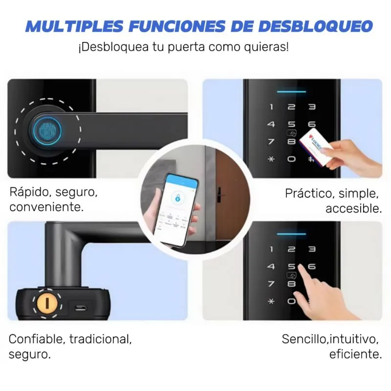 Cerradura Inteligente Wifi - Electroshopy - Vista 4
