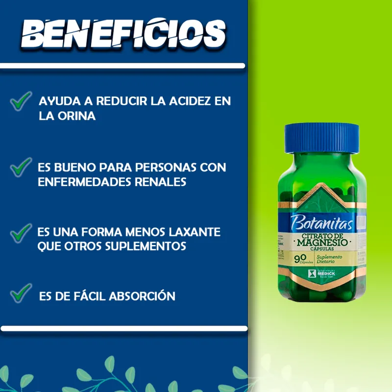 Citrato De Magnesio Botanitas - Electroshopy - Vista 3