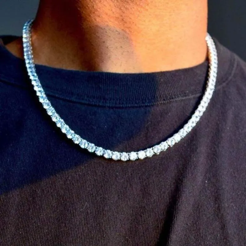 Collar Tennis Plateado - Electroshopy
