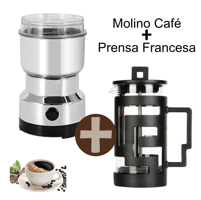 Combo Molino Cafe Y Prensa Francesa - Electroshopy