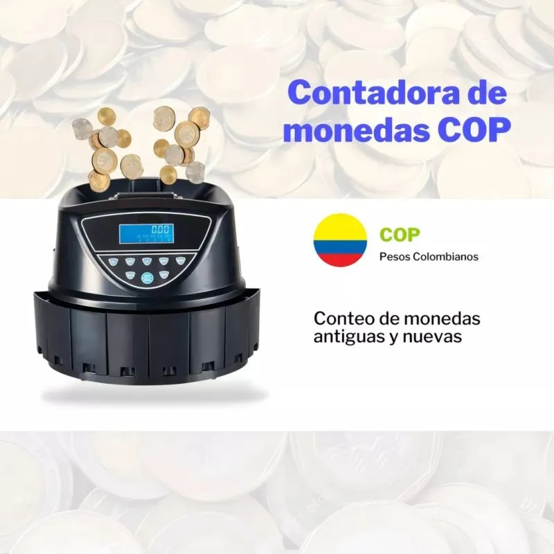 Contadora De Monedas Cuenta Separa Total - Electroshopy - Vista 2