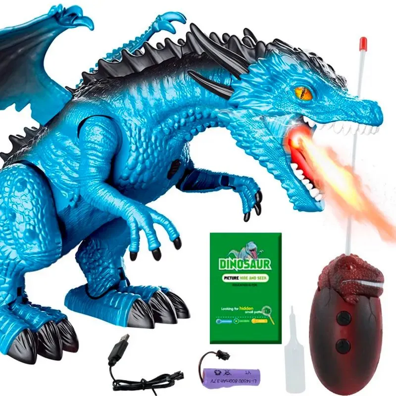 Dragon Dinosaurio Movimiento Luces Sonid - Electroshopy
