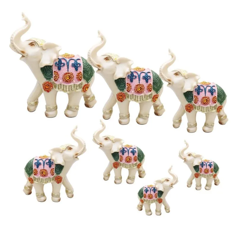Elefante Blanco X 7 Decoracion Galata - Electroshopy