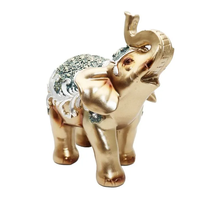 Elefante Plateado Verde X 9 Vintage - Electroshopy - Vista 4