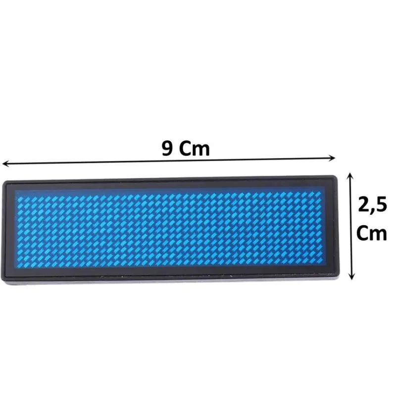 Escarapela Led Recargable Programable - Electroshopy - Vista 2