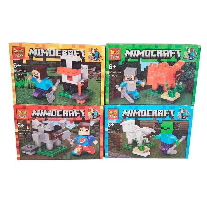 Figura Minecraft X 8 Toys Armables Armat - Electroshopy - Vista 2