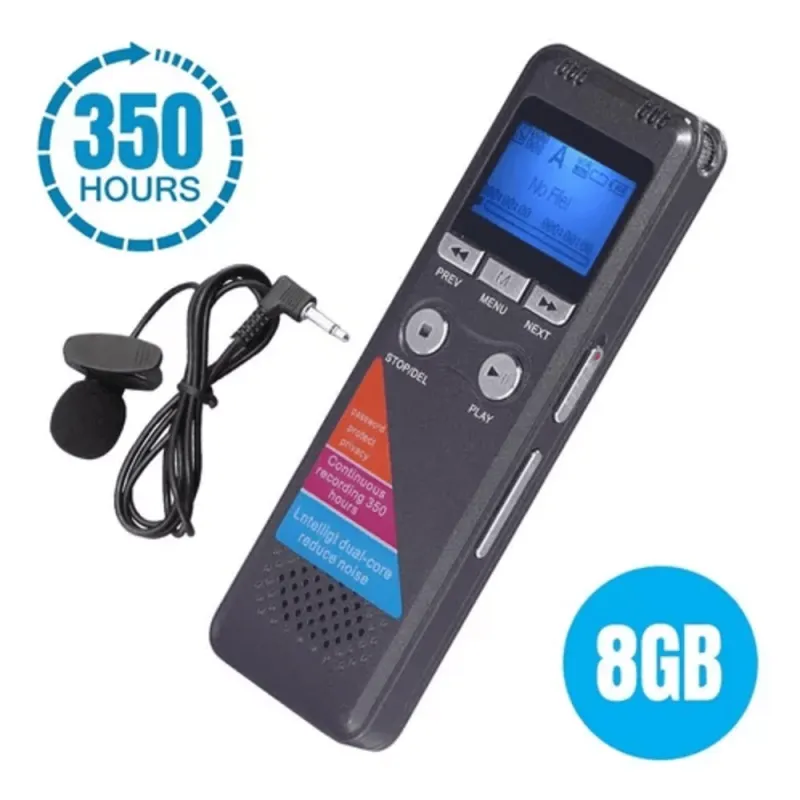 Grabador Microfono Voz Audio Digital Pro - Electroshopy - Vista 2