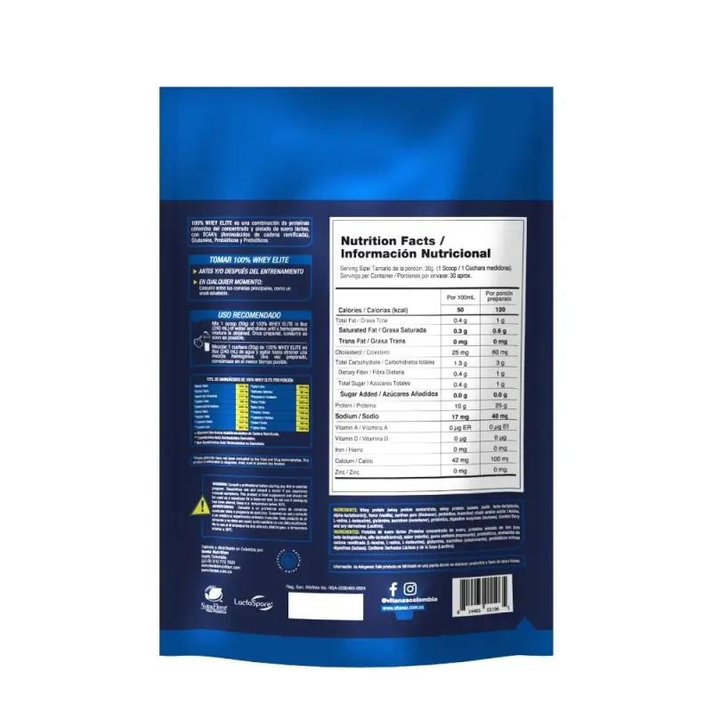 Whey Elite 2 Lbs - Electroshopy - Vista 2