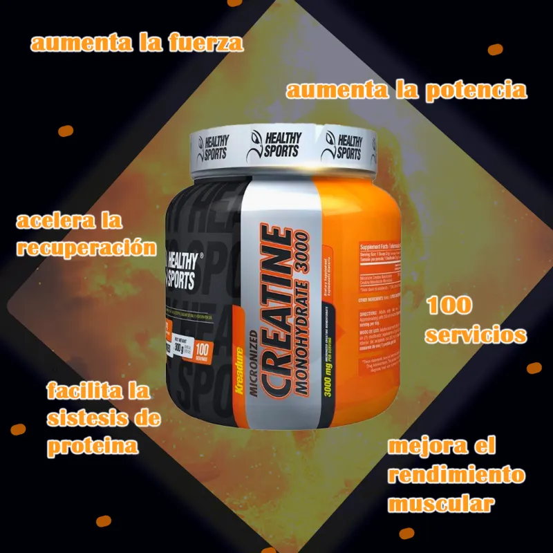 Micronized Creatine Monohydrate 3000 - Electroshopy - Vista 2