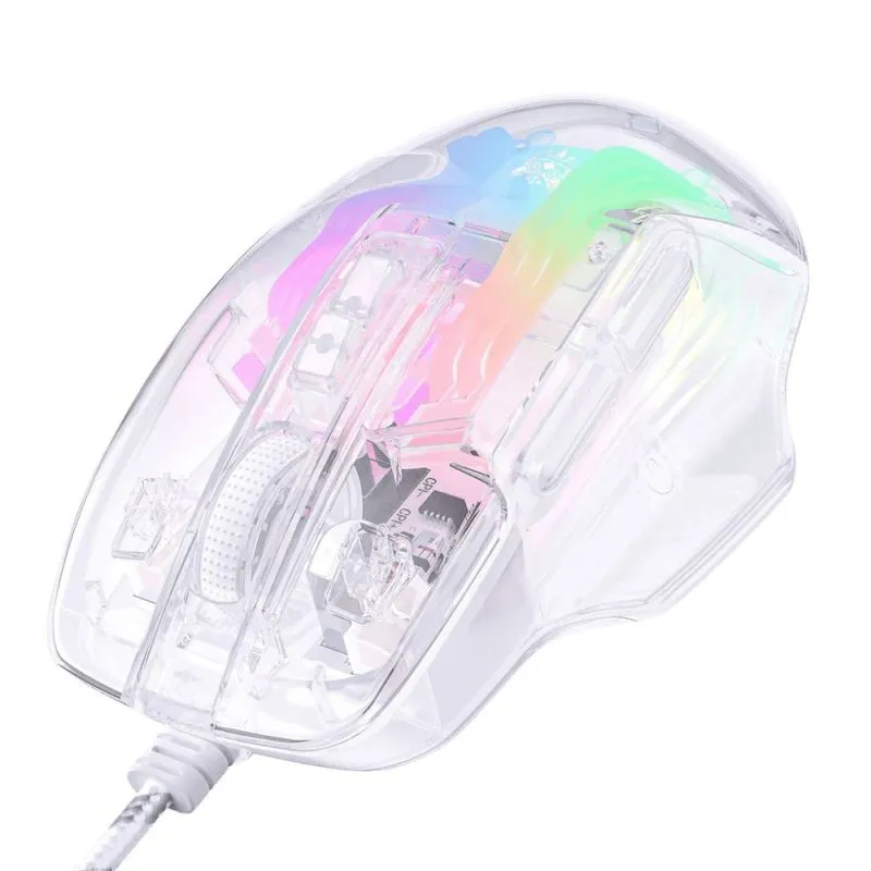 Mouse Onikuma Cw923 Rgb Transparente - Electroshopy - Vista 3