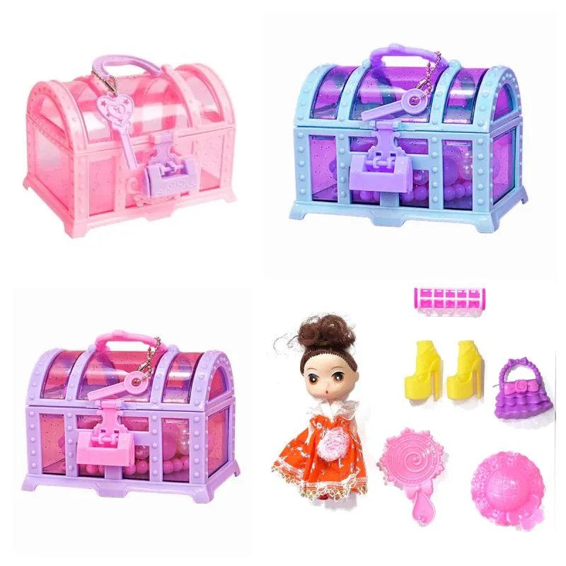 Muneca Accesorios Cofre Sorpresa Juguete - Electroshopy