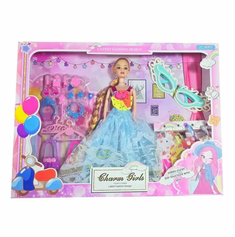 Muneca Vestidos Elegante Antifaz Accesor - Electroshopy