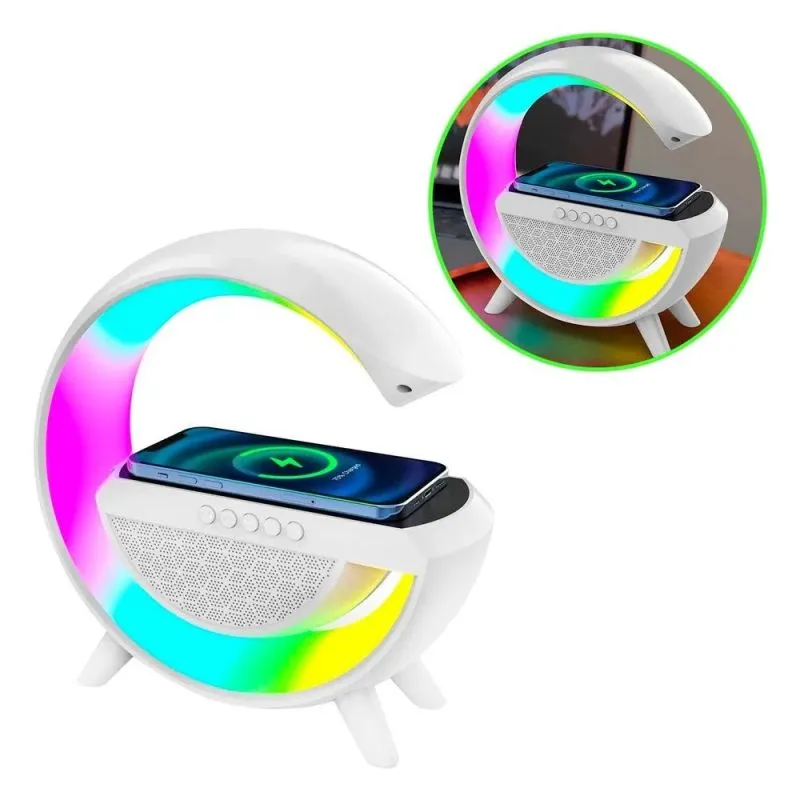 Parlante Bluetooth Cargador Inalambrico - Electroshopy - Vista 2