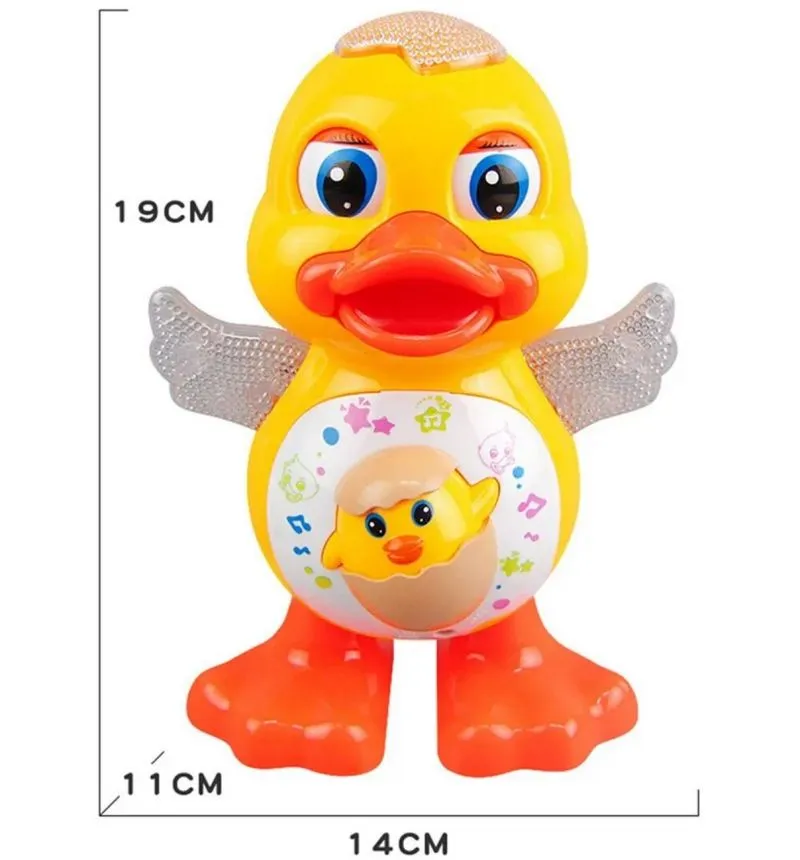 Robot Pato Musical Luces Interactivo - Electroshopy